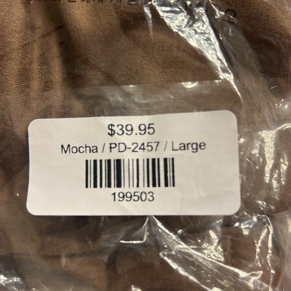 Zenana Rolled Short Sleeve V-Neck T-Shirt Dress - Mocha - L - Picture 6 of 6